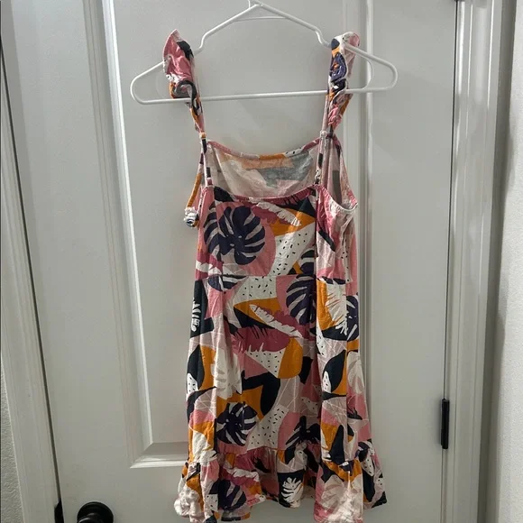 Sadie + Sage Printed Mini Sleeveless Dress with Flutter Sleeves - Picture 5 of 6